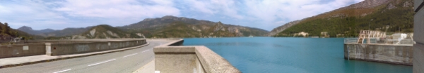 Castillon Lac Dam, one of the many dams