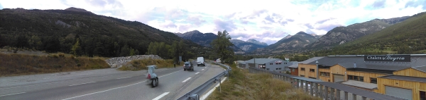 approaching Briancon on the way back home..